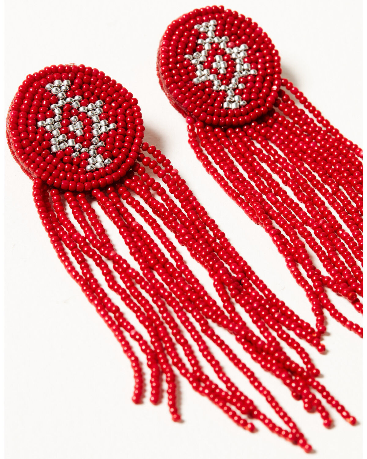 Image #2 - Idyllwind Women's Adalee Seed Bead Earrings, Red, hi-res