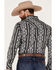 Image #4 - Rock & Roll Denim Men's Southwestern Print Stretch Long Sleeve Snap Western Shirt, Charcoal, hi-res