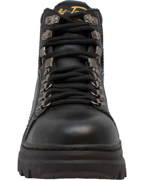 Image #3 - Ad Tec Women's 6" Leather Work Boots - Steel Toe, Black, hi-res