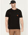 Image #2 - Thorogood Men's Eagle Shield Short Sleeve Pocket Work T-Shirt, Black, hi-res