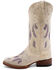 Image #3 - Ferrini Women's Dreamer Western Boots - Square Toe, Cream, hi-res