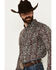 Image #2 - Cody James Men's Showcase Paisley Print Long Sleeve Button-Down Stretch Western Shirt - Tall , Dark Red, hi-res