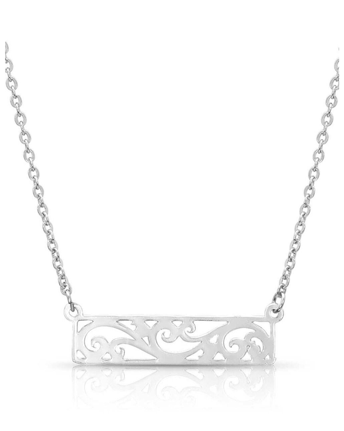 Product Name:  Montana Silversmiths Women's Bar None Scroll Necklace