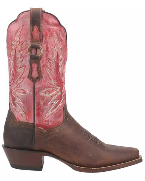 Image #2 - Dan Post Women's Tamra Western Boots - Square Toe , Brown, hi-res