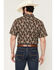 Image #4 - Cody James Men's Easy Livin' Paisley Print Short Sleeve Snap Western Shirt, Brown, hi-res