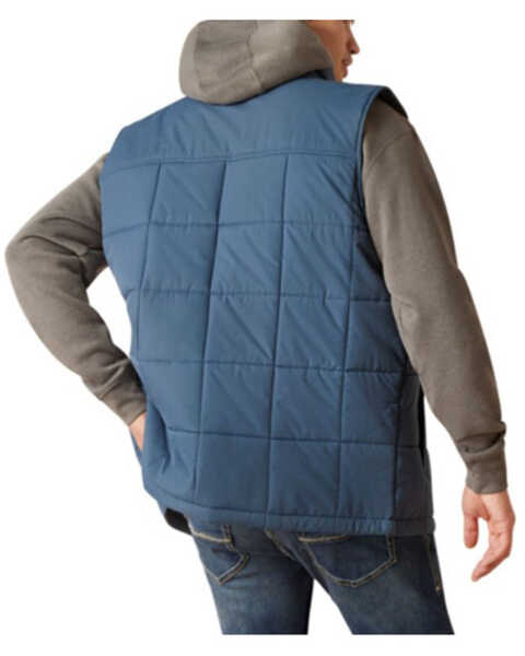 Image #2 - Ariat Men's Crius Insulated Vest, Blue, hi-res