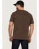Brothers & Sons Men's Weathered Diamond Logo Slub Graphic T-Shirt , Brown, hi-res