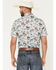 Image #4 - Pendleton Men's Laramie Wild Horse Print Short Sleeve Snap Western Shirt, Blue, hi-res
