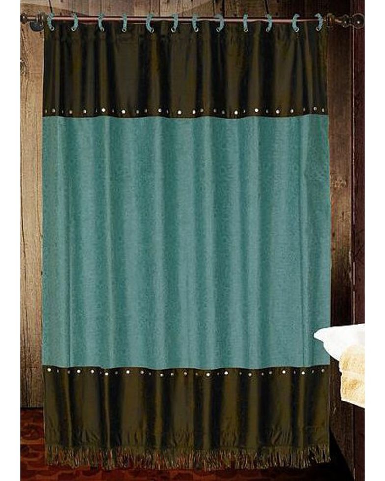 Cheyenne Turquoise Shower Curtain | Sheplers