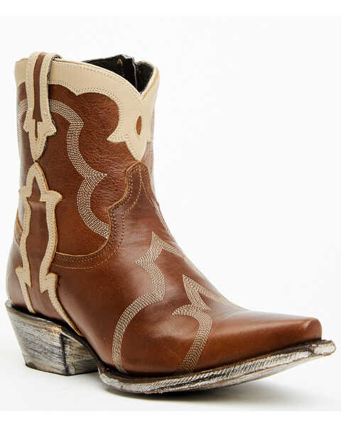 Image #1 - Caborca Silver by Liberty Black Women's Mossil Fashion Booties - Snip Toe , Tan, hi-res