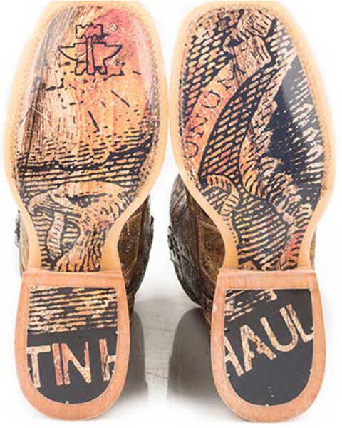 Image #2 - Tin Haul Men's Money Maker Western Boots - Broad Square Toe, Brown, hi-res