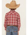 Image #4 - Wrangler Retro Boys' Plaid Print Long Sleeve Snap Western Shirt, Red, hi-res