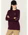 Image #2 - Ariat Women's Rebar Long Sleeve Work Shirt, Purple, hi-res