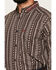Image #3 - Ariat Men's Team Ean Southwestern Striped Print Long Sleeve Button-Down Western Shirt, Chocolate, hi-res