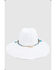 Image #6 - Nikki Beach Women's Dara Straw Western Fashion Hat , White, hi-res