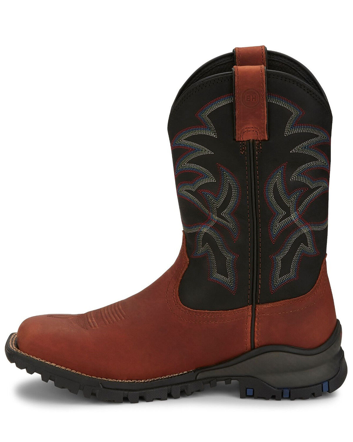 Image #3 - Tony Lama Men's Roustabout Brick Western Work Boots - Soft Toe, Cognac, hi-res