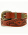 Image #2 - Shyanne Women's Hazel Embossed Scalloped Belt, Tan, hi-res