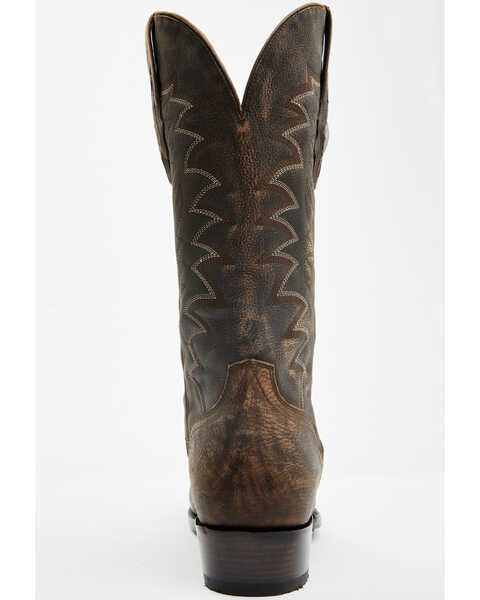 Image #5 - El Dorado Men's Bison Western Boots - Medium Toe , Chocolate, hi-res