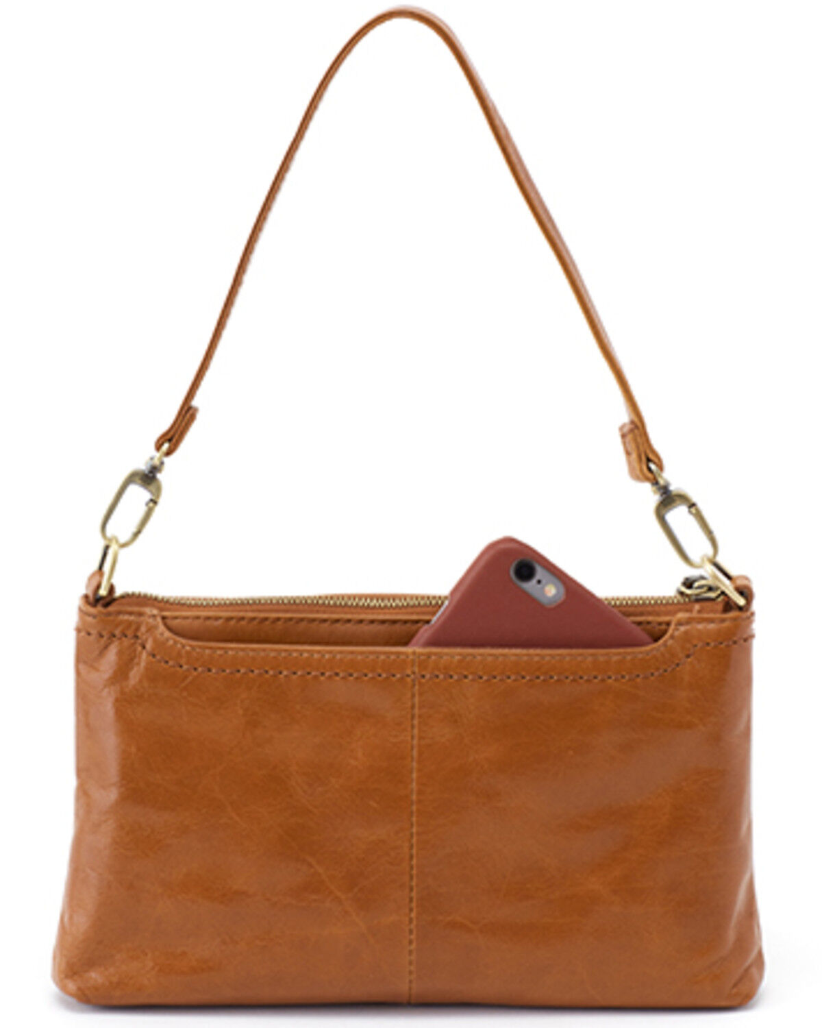 Image #3 - Hobo Women's Darcy Truffle Vintage Hide Leather Crossbody, Brown, hi-res