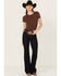 Image #3 - Ariat Women's Lennon Dark Wash Perfect Rise Slim Trouser Stretch Denim Jeans, Dark Wash, hi-res
