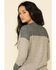 Mystree Women's Waffle Knit Lace-Up Neck Top , , hi-res