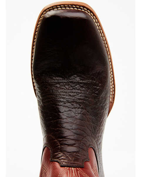 RANK 45 Men's Deuce Western Boots - Broad Square Toe, Red/brown, hi-res