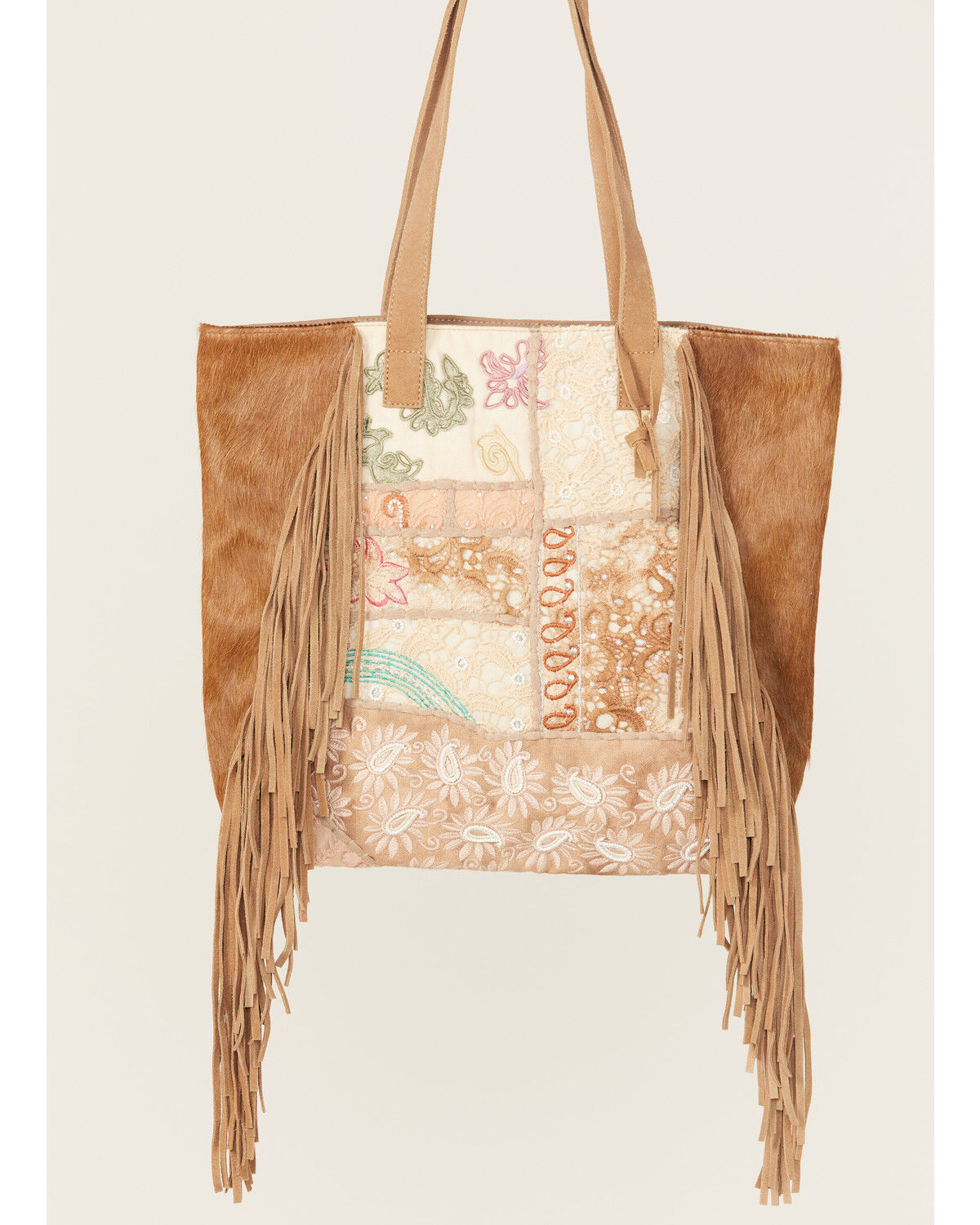 Image #2 - Shyanne Women's Boho Patched Tote, Tan, hi-res