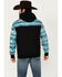 Image #4 - Hooey Men's Boot Barn Exclusive Southwestern Color Block Hooded Sweatshirt, , hi-res