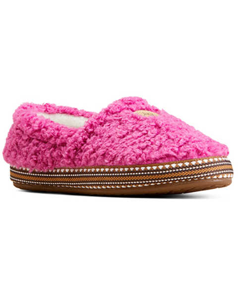 Image #1 - Ariat Women's Snuggle Slipper - Round Toe, Pink, hi-res