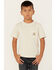 Carhartt Boys' Logo Graphic Short Sleeve T-Shirt, Off White, hi-res