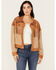 Image #1 - Miss Me Women's Western Embroidered Fringe Jacket, Tan, hi-res