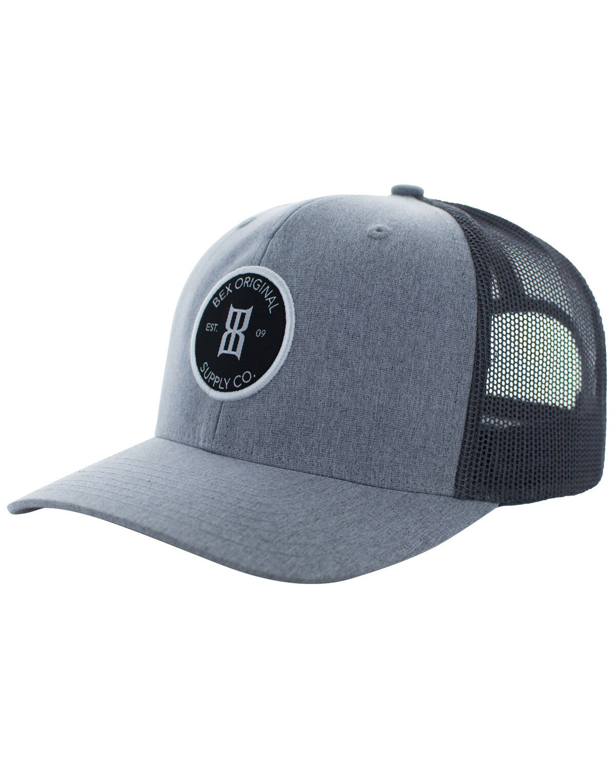 Image #1 - Bex Men's Round Patch Ball Cap, Grey, hi-res