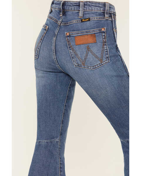Image #4 - Wrangler Retro Women's Medium Wash High Rise Flare Jeans , Medium Wash, hi-res