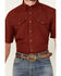 Image #3 - Wrangler Men's Solid Short Sleeve Snap Performance Western Shirt, Red, hi-res