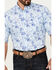 Ariat Men's Jonas Print Button-Down Short Sleeve Western Shirt, Light Blue, hi-res
