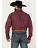 Image #4 - George Strait by Wrangler Men's Solid Long Sleeve Button-Down Western Shirt - Big , Wine, hi-res