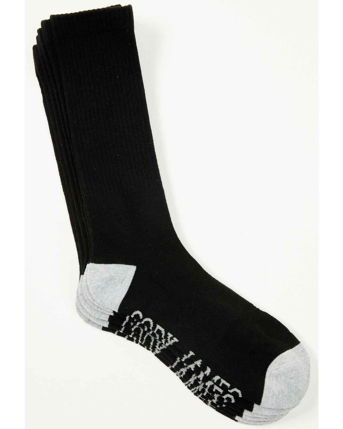 Image #1 - Cody James Men's Crew Socks - 3 Pack, Black, hi-res