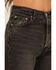 Image #2 - Levi's Premium Women's Static Noise High Rise Ribcage Wide Leg Stretch Denim Jeans, Black, hi-res