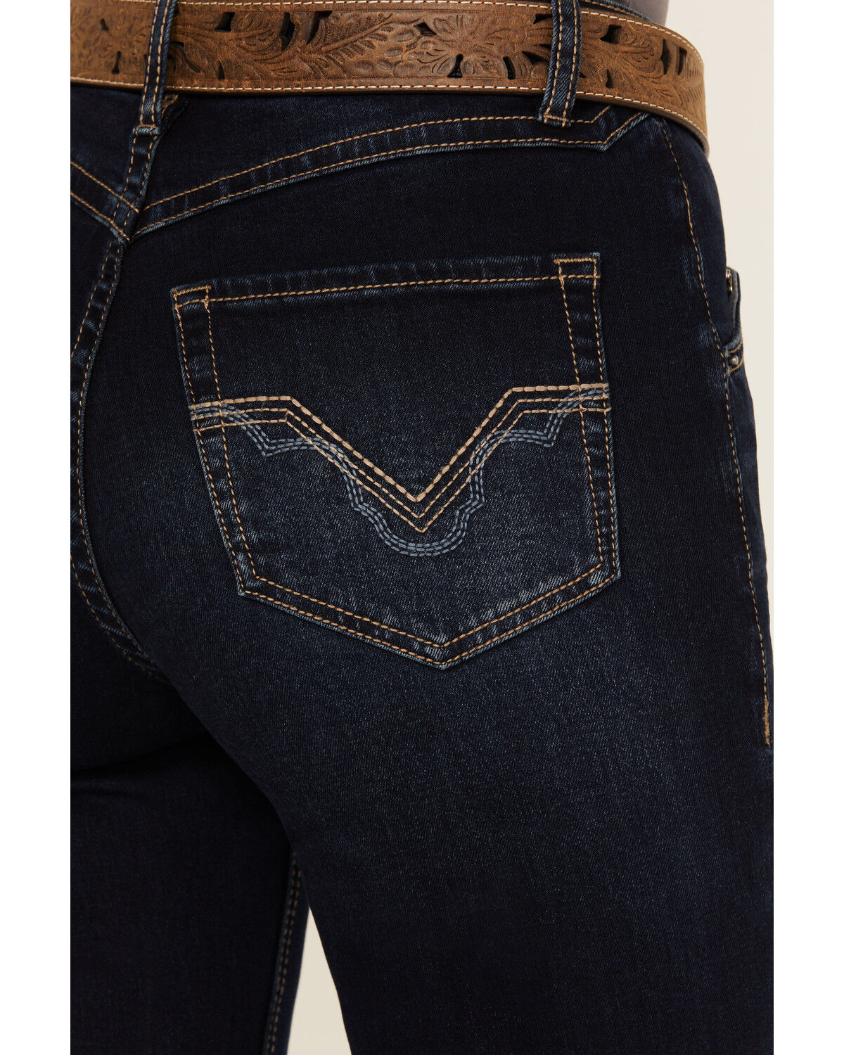 Image #2 - Rock & Roll Denim Women's Dark Wash High Rise Bootcut Stretch Denim Jeans, Dark Wash, hi-res