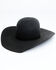 Image #1 - Rodeo King Men's 7X Pen Crown Western Felt Hat , Black, hi-res