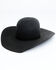 Image #1 - Rodeo King Men's 7X Pen Crown Western Felt Hat, Black, hi-res