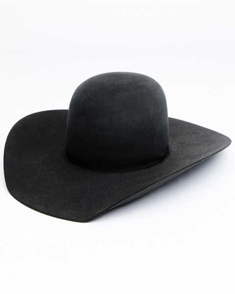 Rodeo King Men's 7X Pen Crown Western Felt Hat , Black, hi-res