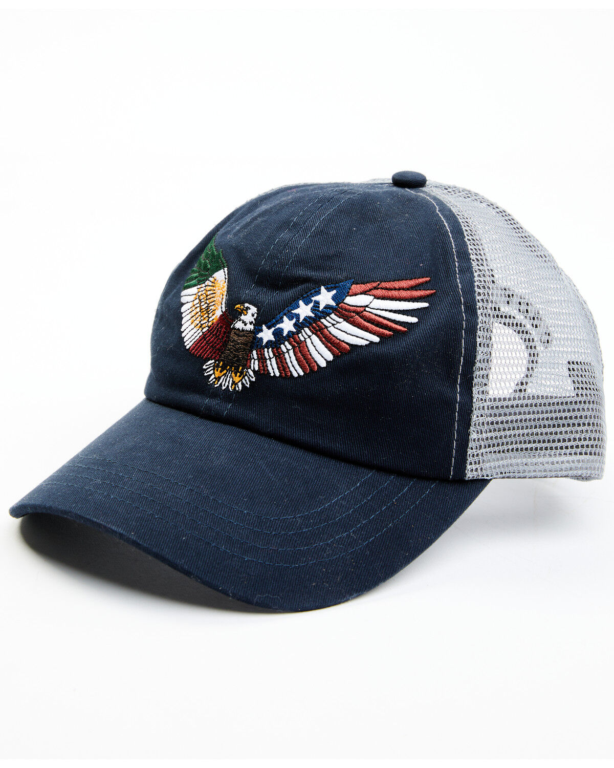 Image #1 - Cody James Men's Mexico & American Eagle Embroidered Ball Cap, Navy, hi-res