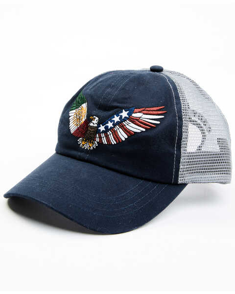 Image #1 - Cody James Men's Mexico & American Eagle Embroidered Ball Cap , Navy, hi-res