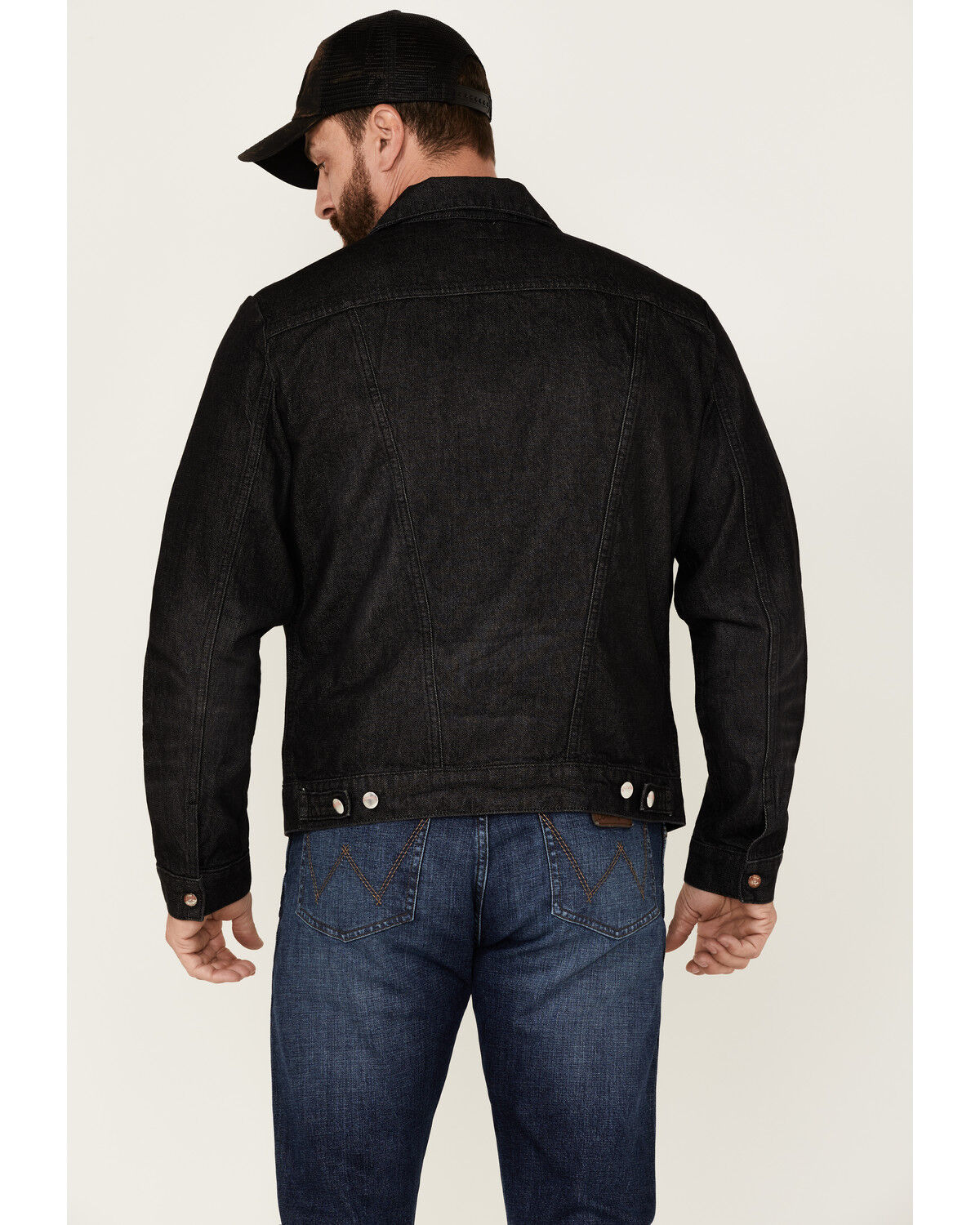 輝く高品質な Wrangler X Fender Men's Cowboy Legends Button-Down Denim ジャケット・アウター
