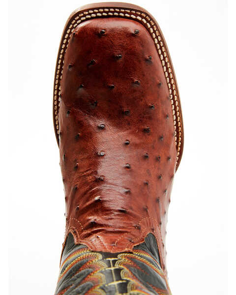 Image #6 - Cody James Men's Exotic Full-Quill Ostrich Western Boots - Broad Square Toe, Cognac, hi-res