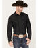 Blue Ranchwear Men's Jasper Heather Long Sleeve Snap Flannel Work Shirt, Black, hi-res