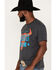 Image #2 - Wrangler Men's Wrangler Denim Steer Head Graphic T-Shirt, Black, hi-res