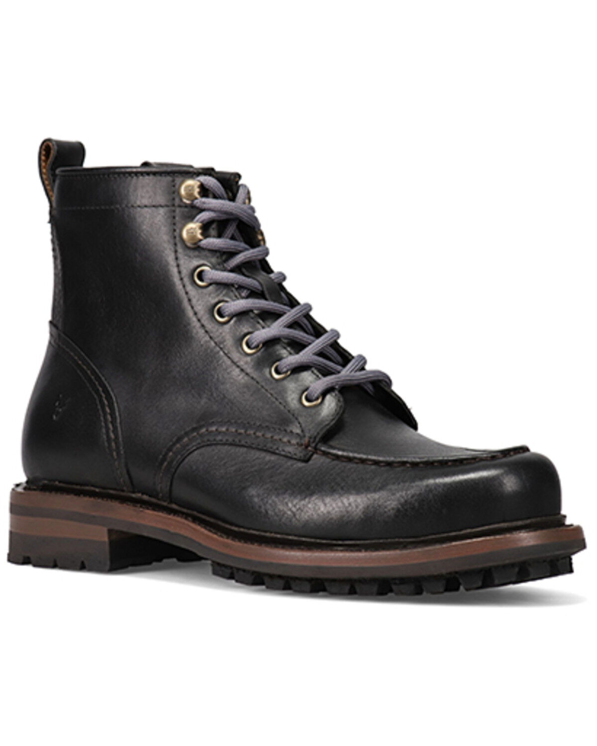 Image #1 - Frye Men's Hudson Lace-Up Work Boots - Round Toe, Black, hi-res