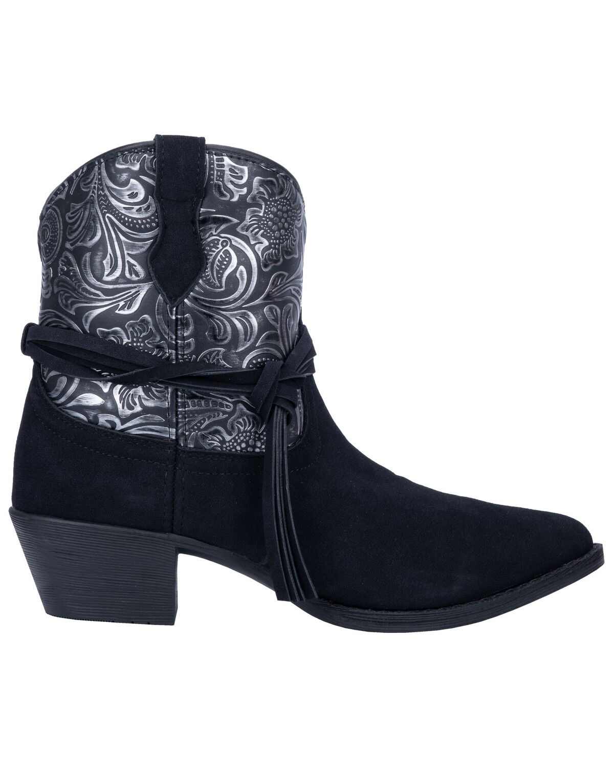 Image #2 - Dingo Women's Valerie Fashion Booties - Medium Toe, Black, hi-res